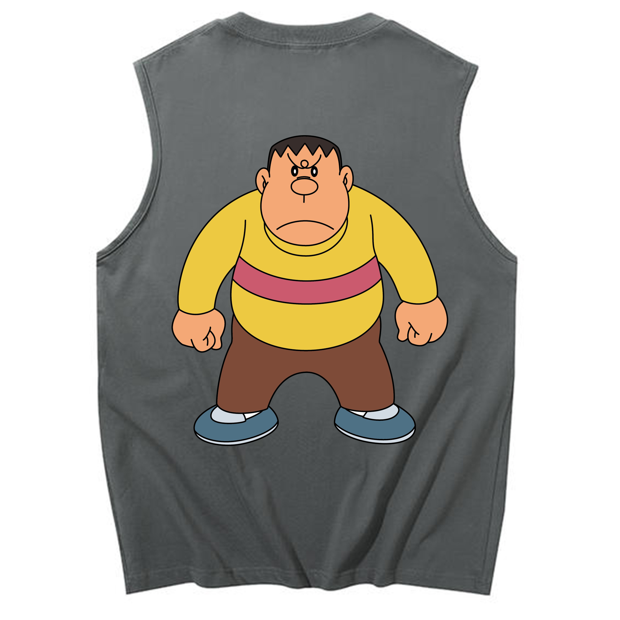 （画像用） ドラえもん 剛田武 Doraemon Gouta Takeshi コットン100％タンクトップ（背面プリント）